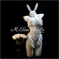 Styled look — bunny girl set with matching ears headband and fishnet stockings thumbnail